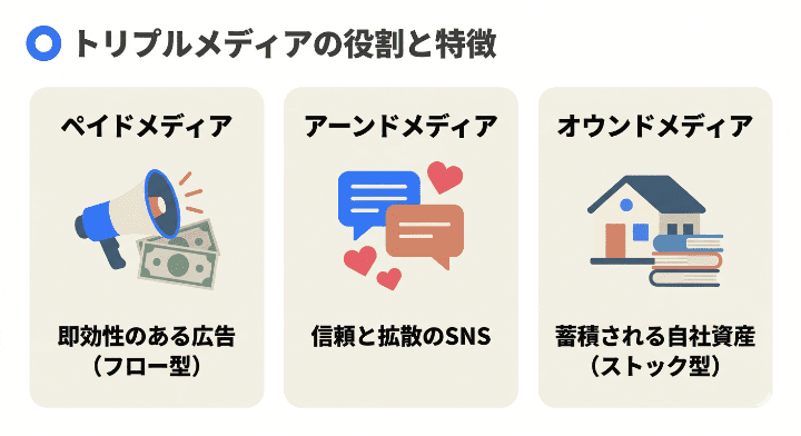 メディアの種類のトリプルメディア