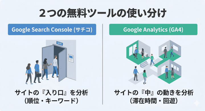 Google Search ConsoleとAnalyticsに登録する