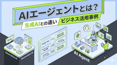 AIエージェントとは？生成AIとの決定的な違いやビジネス活用事例をわかりやすく解説
