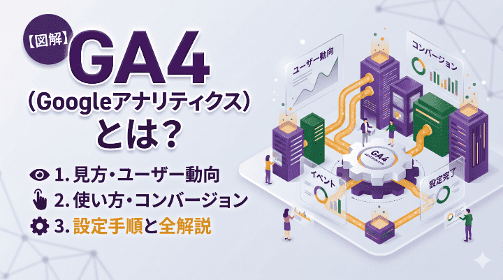 【図解】GA4（Googleアナリティクス）とは？見方・使い方・設定手順を全解説