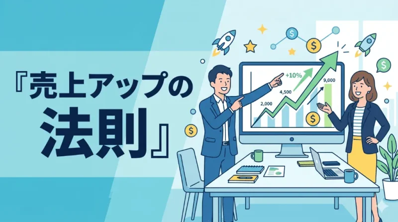 キャンバスに文字を描き出す女性のフラットイラスト（Geminiによるアイキャッチ生成）

