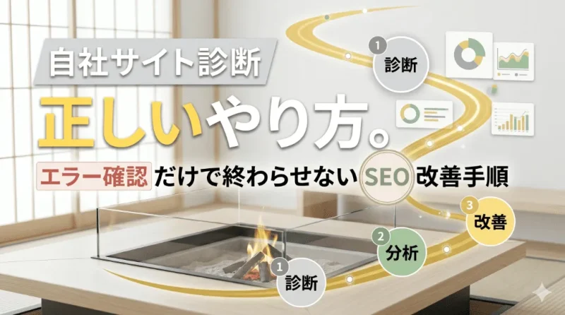自社サイト診断の正しいやり方。エラー確認だけで終わらせないSEO改善手順